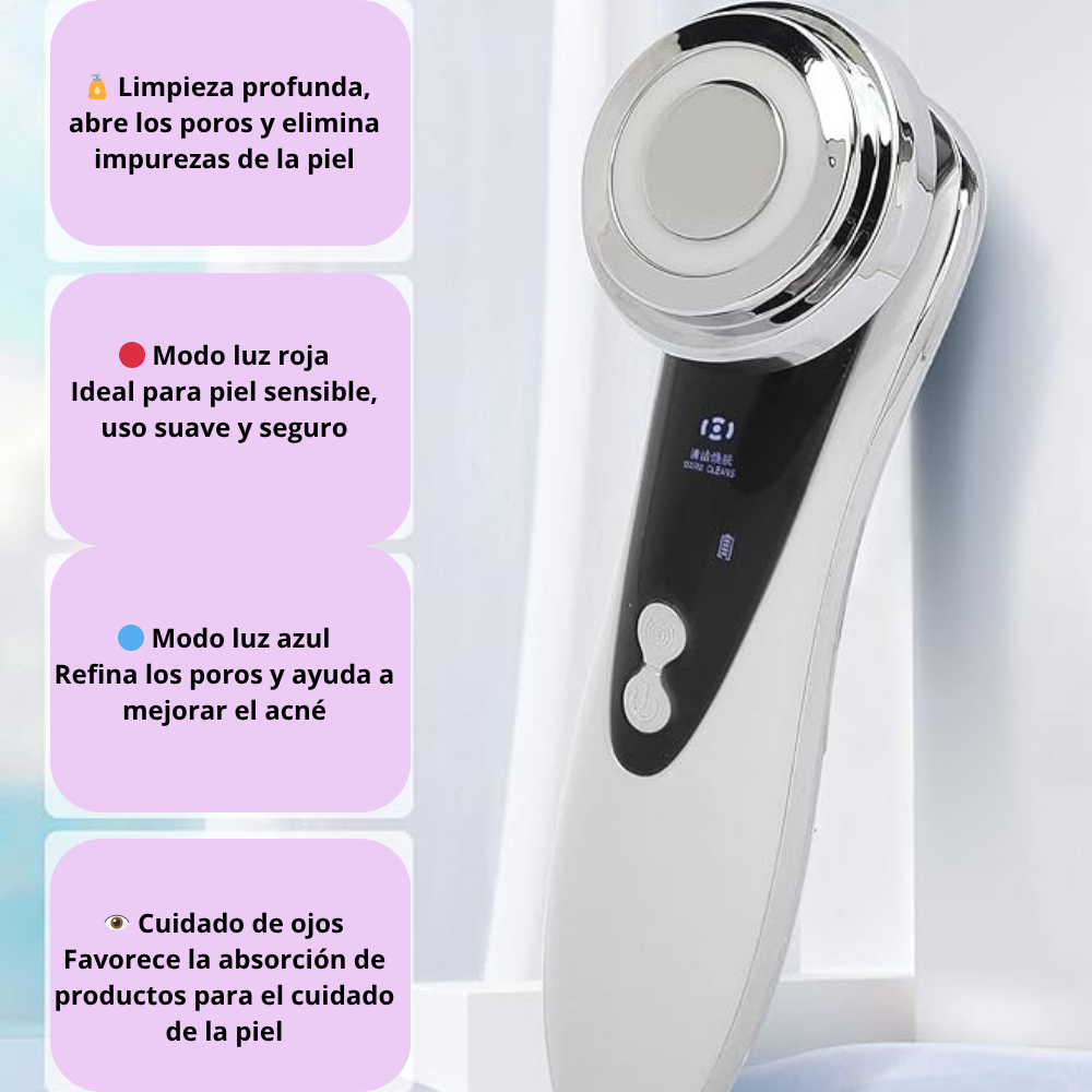Masajeador Facial de Microcorriente EMS – Rejuvenecimiento y Lifting en Casa
